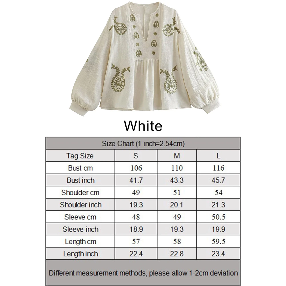 قميص نسائي جديد فضفاض من القطن - مراجعة Embroidery Cotton Shirt وسعره