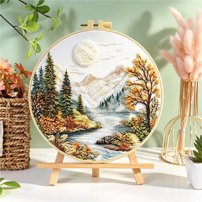 مجموعة تطريز يدوي للمبتدئين مع - مراجعة Embroidery Meaning وسعره