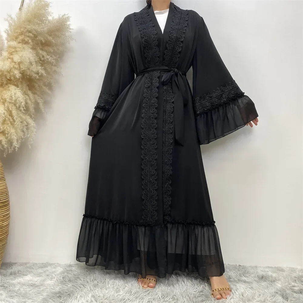 عباية رمضان مفتوحة بتطريز دانت - مراجعة Embroidery Kebaya وسعره